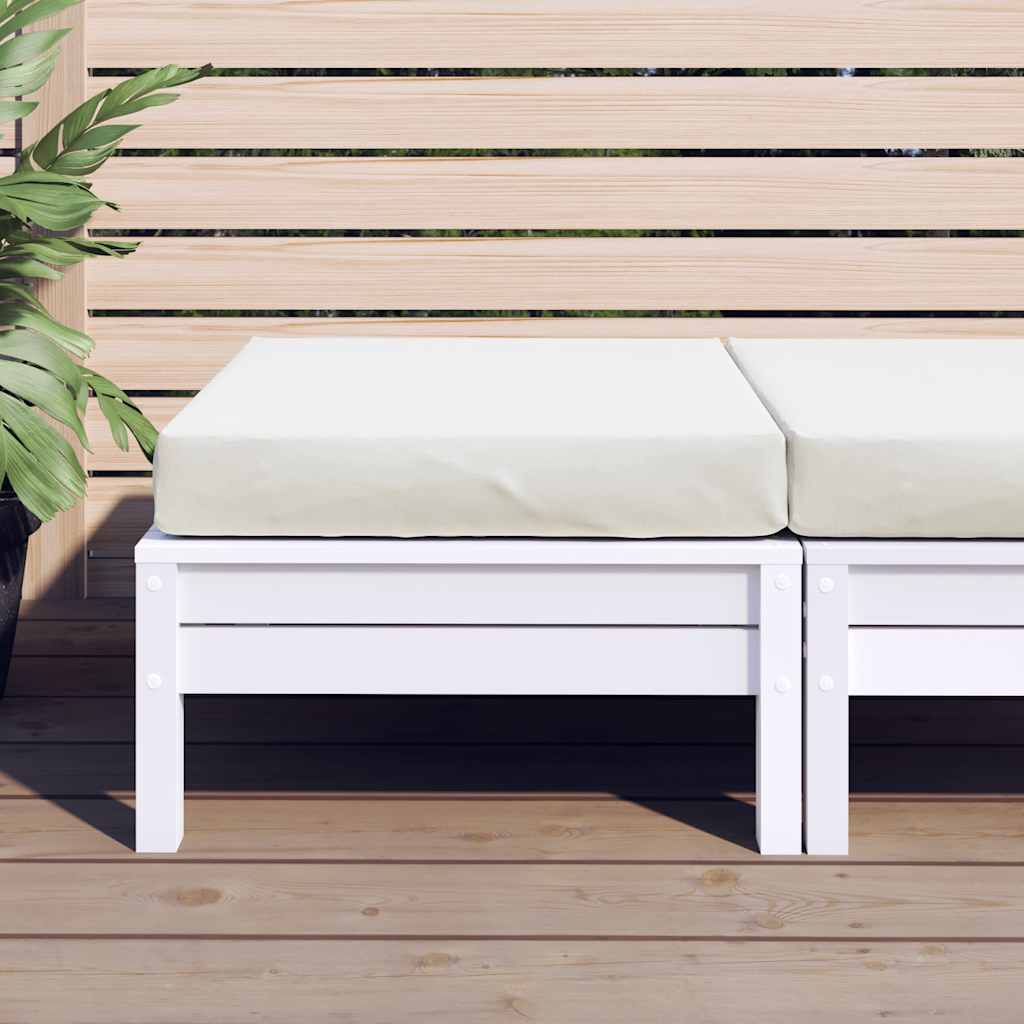 vidaXL Μαξιλάρι Παλέτας Κρεμ 60x60x9,5 εκ. Ύφασμα