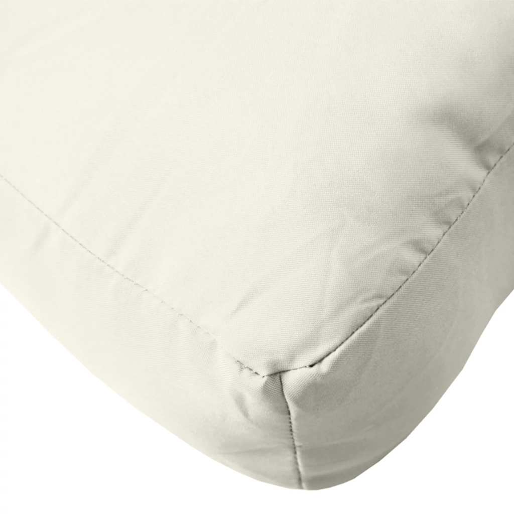 vidaXL Μαξιλάρι Παλέτας Κρεμ 60x60x9,5 εκ. Ύφασμα