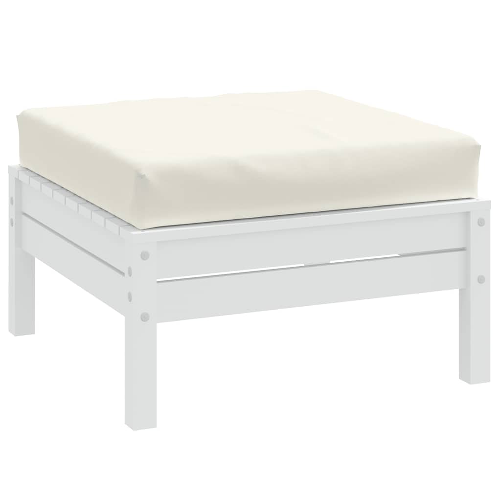vidaXL Μαξιλάρι Παλέτας Κρεμ 60x60x9,5 εκ. Ύφασμα