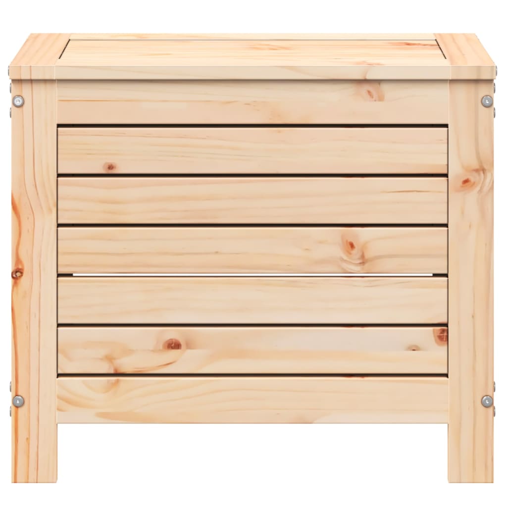 vidaXL Υποπόδιο Κήπου 62x31,5x52 εκ. από Μασίφ Ξύλο Πεύκου