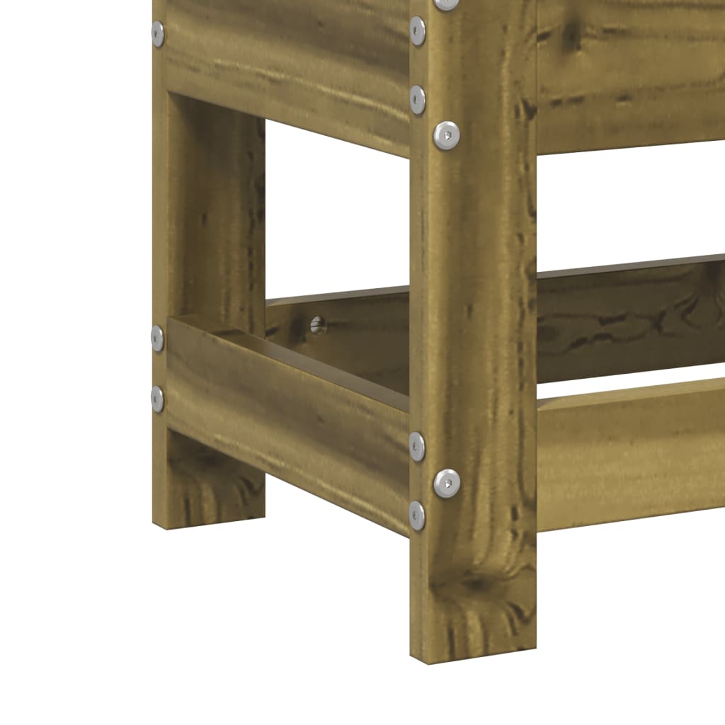 vidaXL Υποπόδιο Κήπου 62 x 30 x 32 εκ. από Εμποτισμένο Ξύλο Πεύκου