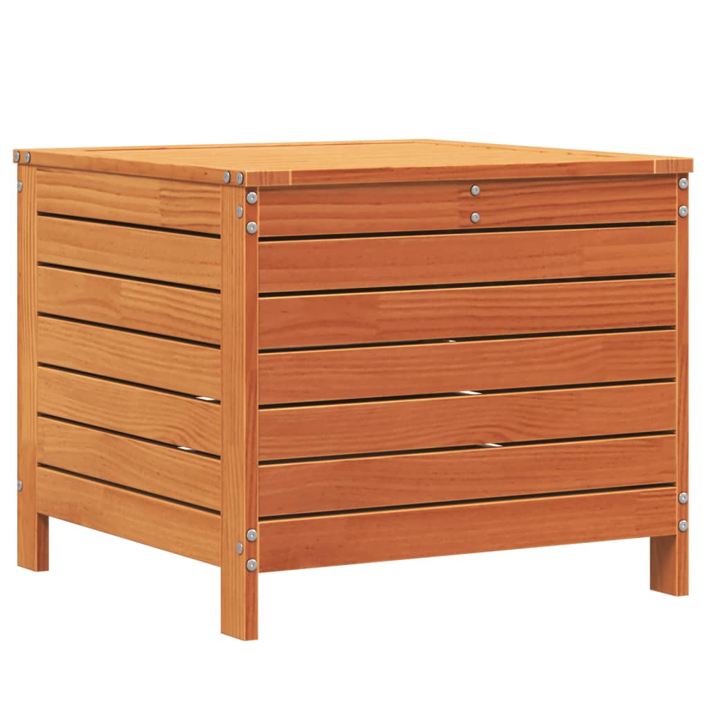 vidaXL Υποπόδιο Κήπου Καφέ Κεριού 62x63,5x53,5 εκ. Μασίφ Ξύλο Πεύκου