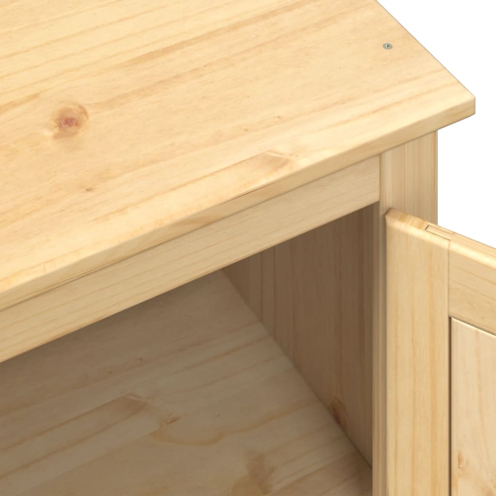 vidaXL Ντουλάπα Corona 76x50x170 εκ. από Μασίφ Ξύλο Πεύκου