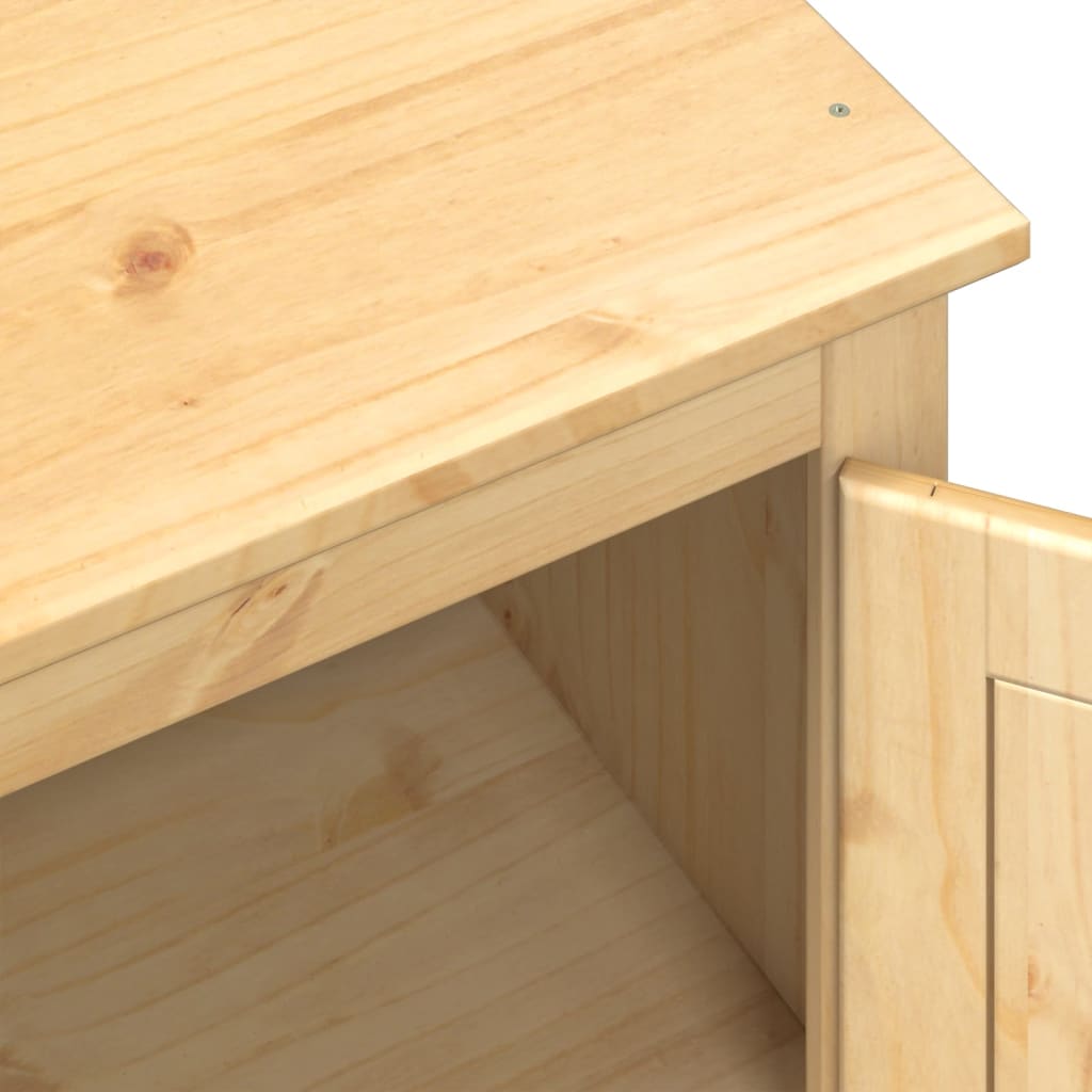 vidaXL Ντουλάπα Corona 76x50x170 εκ. από Μασίφ Ξύλο Πεύκου