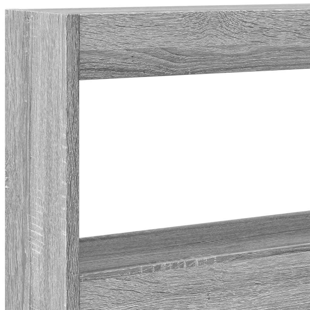 vidaXL Κεφαλάρι με Αποθηκ. Χώρο & LED Γκρι Sonoma 180x17x102 εκ.