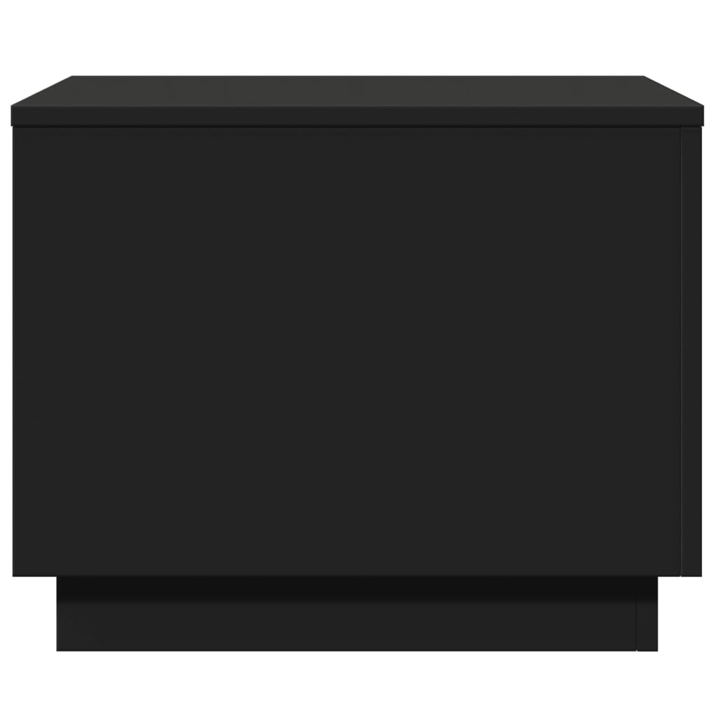 vidaXL Τραπεζάκι Σαλονιού με LED Μαύρο 50 x 50 x 40 εκ.