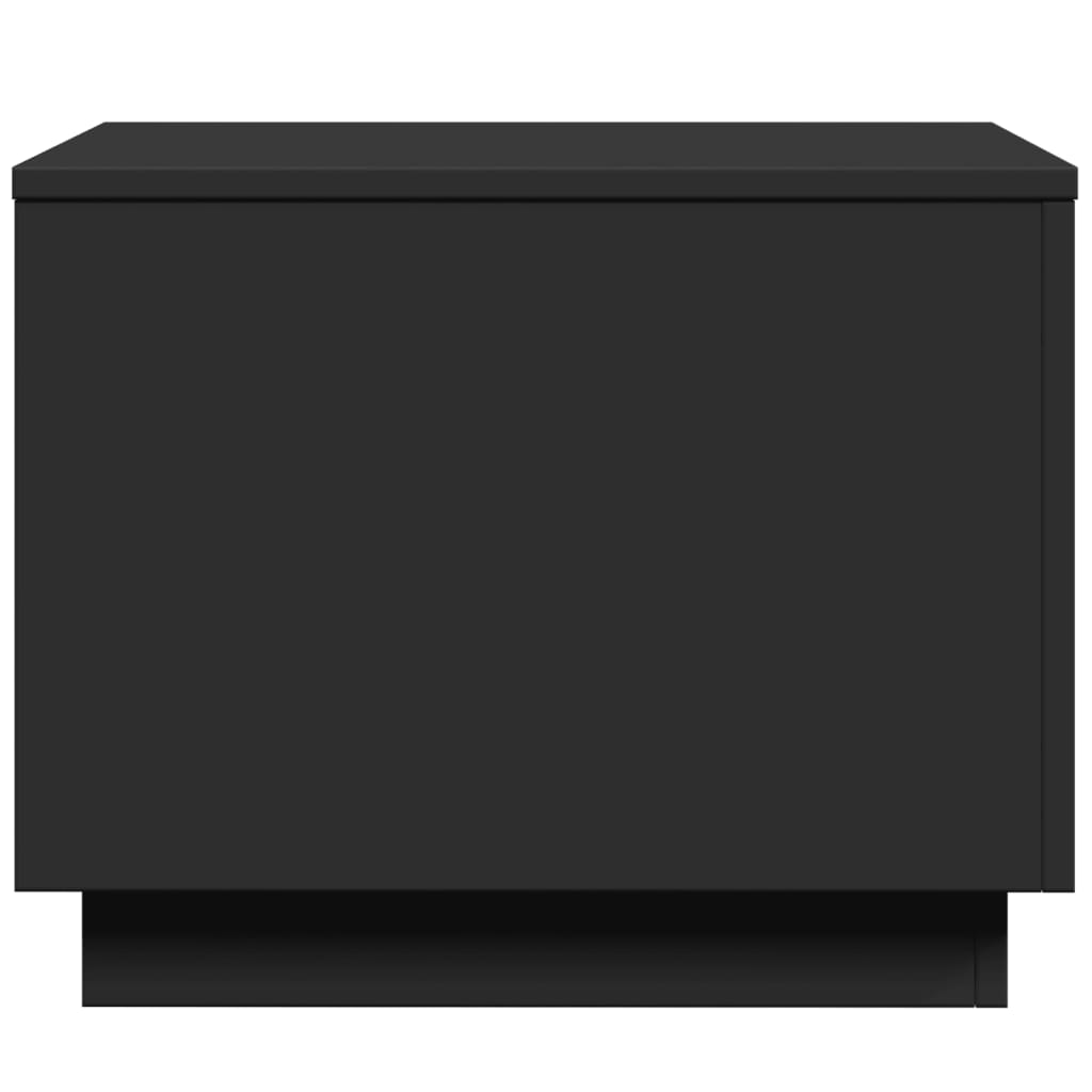 vidaXL Τραπεζάκι Σαλονιού με LED Μαύρο 50 x 50 x 40 εκ.