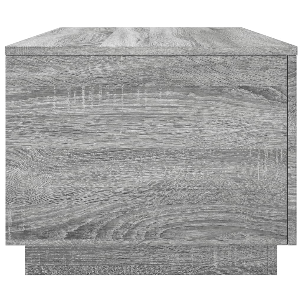 vidaXL Τραπεζάκι Σαλονιού με LED Γκρι Sonoma 90 x 50 x 40 εκ.