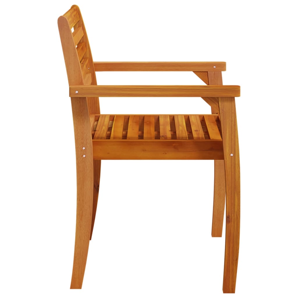 vidaXL Καρέκλες Κήπου 2 τεμ. 59x55x85 εκ. από Μασίφ Ξύλο Ακακίας