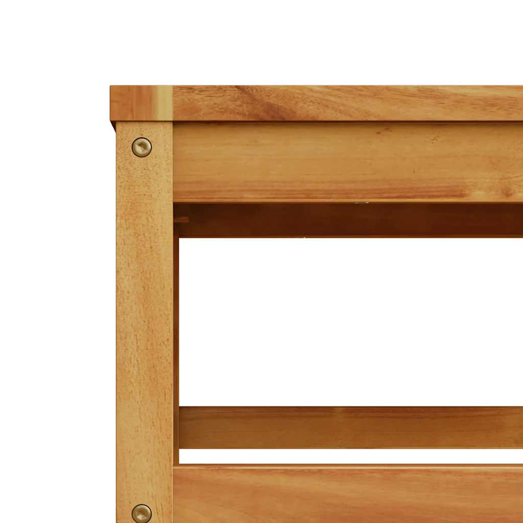 vidaXL Τραπέζι Κήπου 63 x 63 x 30 εκ. από Μασίφ Ξύλο Ακακίας