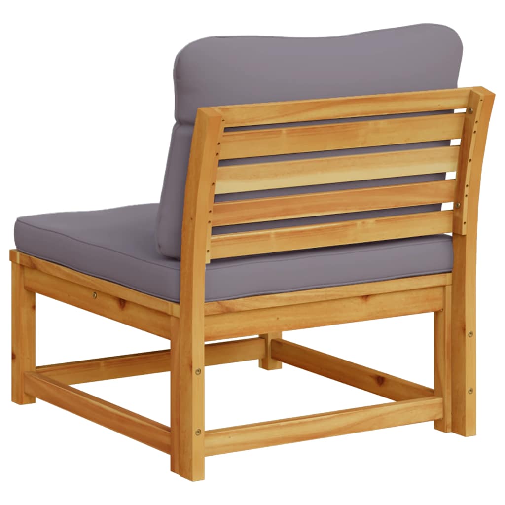 vidaXL Πολυθρόνα Κήπου από Μασίφ Ξύλο Ακακίας με Μαξιλάρια