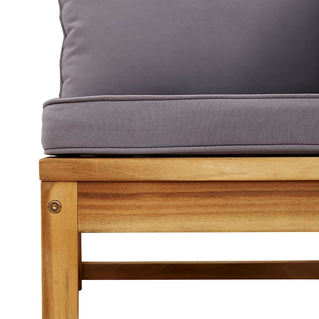 vidaXL Σαλόνι Κήπου Σετ 3 Τεμαχίων με Μαξιλάρια από Μασίφ Ξύλο Ακακίας