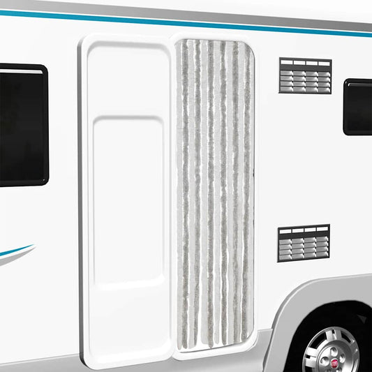 vidaXL Σήτα Εντόμων Ανοιχτό Γκρι / Λευκό 56 x 185 εκ. από Σενίλ