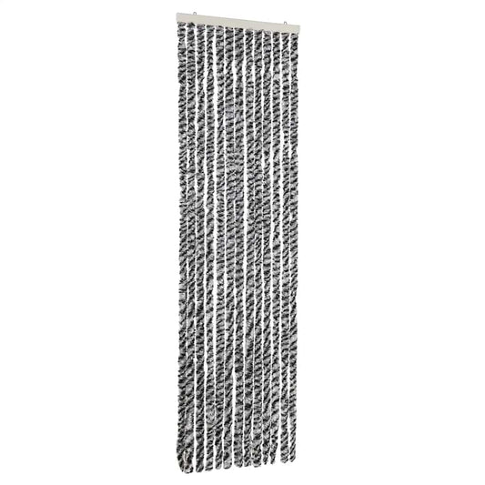 vidaXL Σήτα Εντόμων Γκρι/Μαύρη/Λευκή 56x200 εκ. από Σενίλ