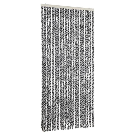 vidaXL Σήτα Εντόμων Γκρι/Μαύρη/Λευκή 90x220 εκ. από Σενίλ