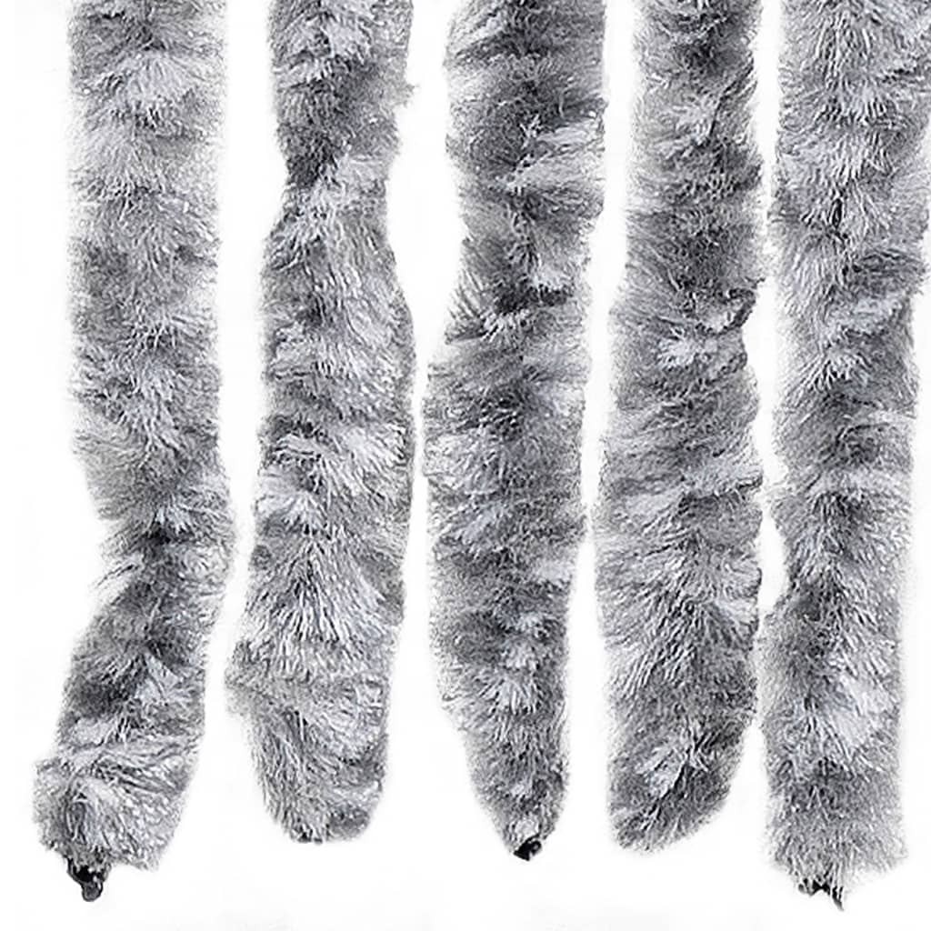 vidaXL Σήτα Εντόμων Λευκή / Γκρι 100 x 230 εκ. από Σενίλ