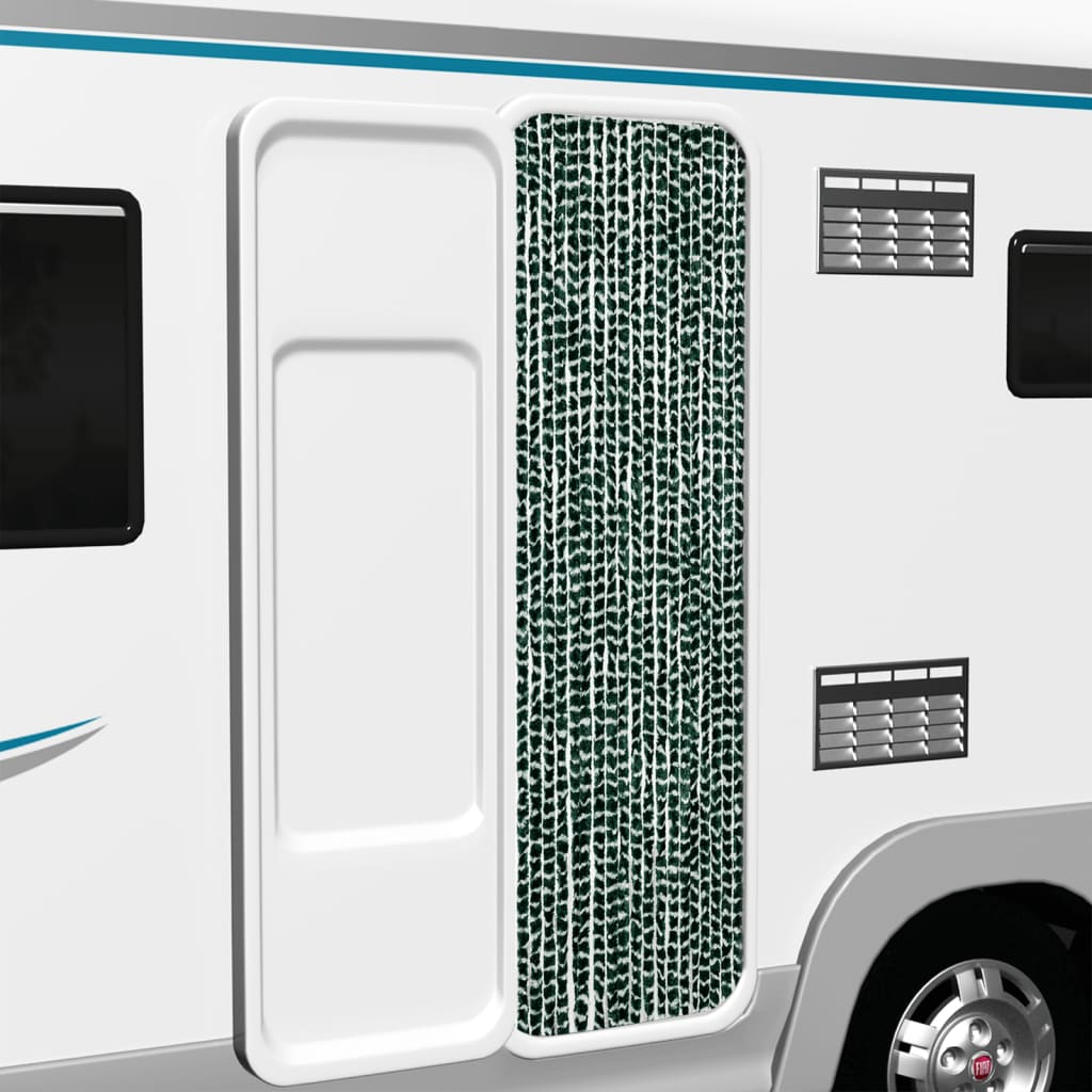 vidaXL Σήτα Εντόμων Πράσινο/ Λευκό 56 x 200 εκ. από Σενίλ