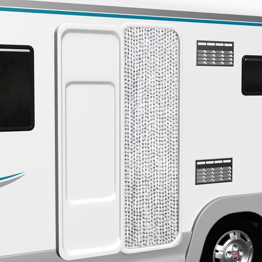 vidaXL Σήτα Εντόμων Ανοιχτό Γκρι / Σκούρο Γκρι 56 x 200 εκ. από Σενίλ