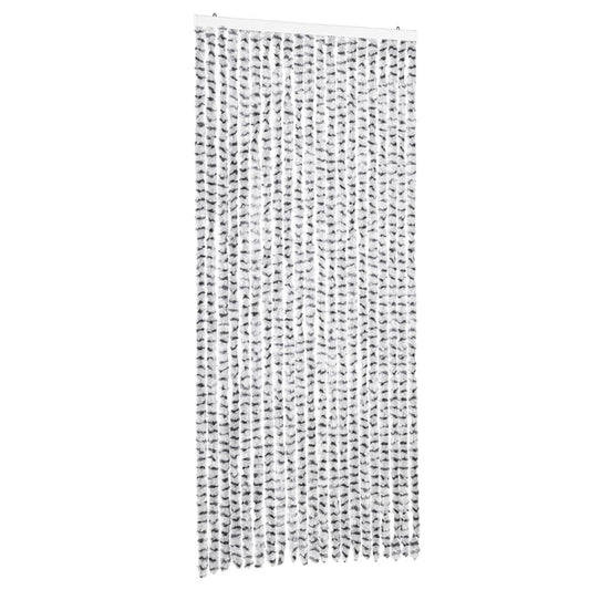 vidaXL Σήτα Εντόμων Ανοιχτό Γκρι / Σκούρο Γκρι 90 x 200 εκ. από Σενίλ