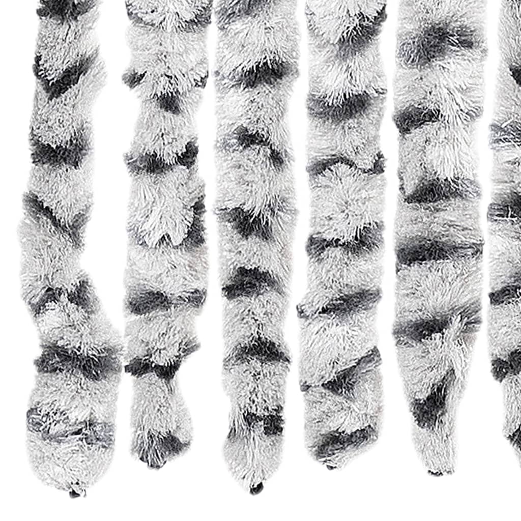 vidaXL Σήτα Εντόμων Ανοιχτό Γκρι / Σκούρο Γκρι 100 x 230 εκ. από Σενίλ