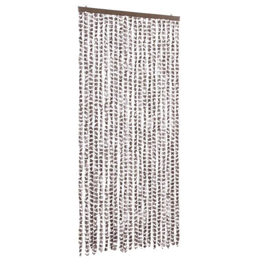 vidaXL Σήτα Εντόμων Taupe / Λευκό 90 x 200 εκ. από Σενίλ