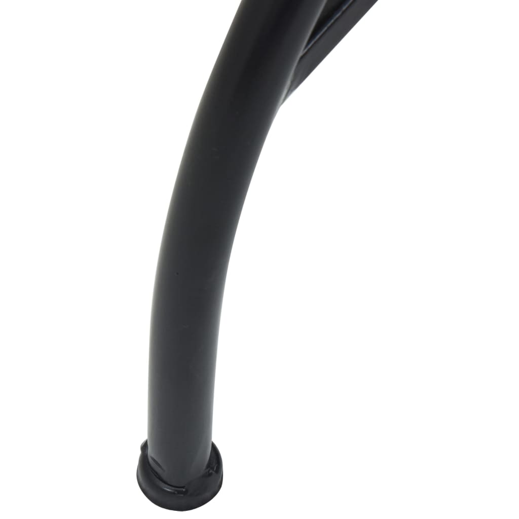 vidaXL Τραπέζι Bistro «Μωσαϊκό» Μαύρο/Λευκό Ø50x70 εκ. Κεραμικό