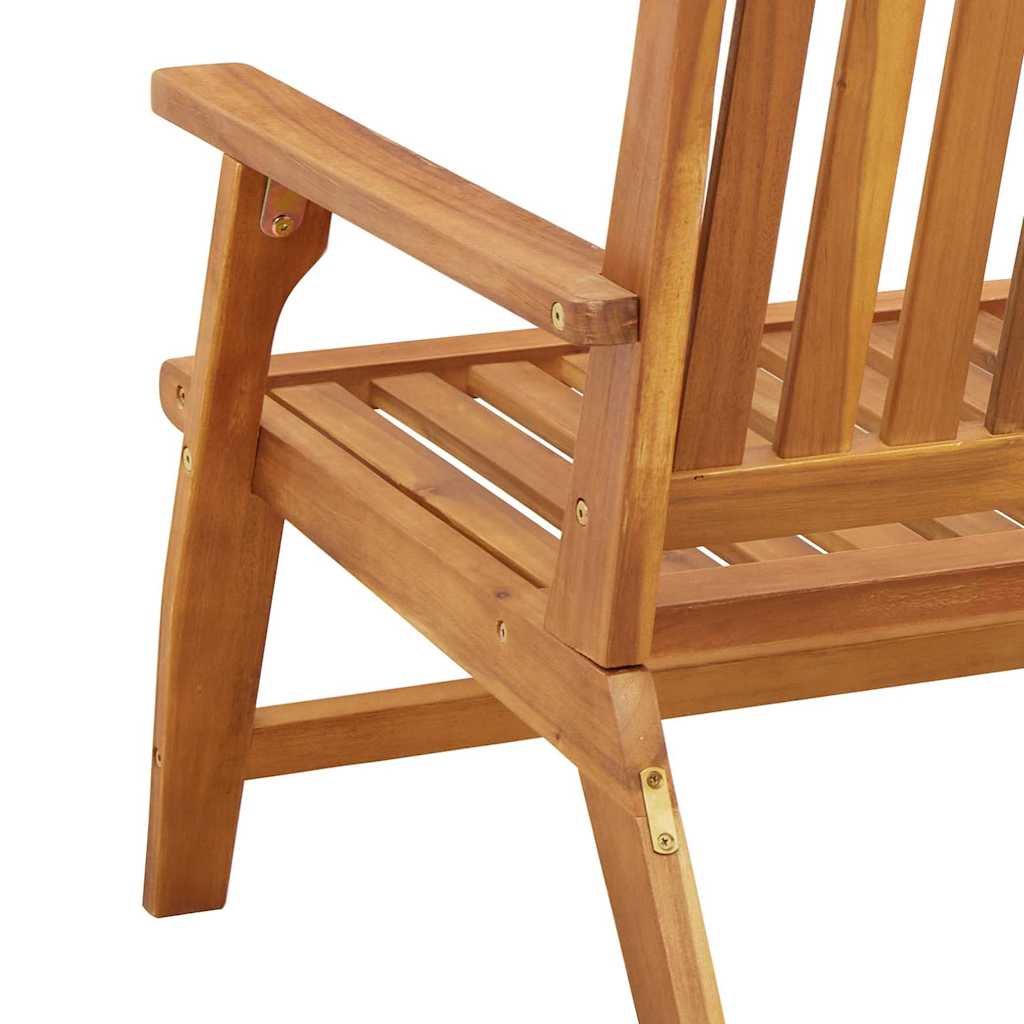 vidaXL Παγκάκι Κήπου 122.5x77x74 εκ. Μασίφ ξύλο ακακίας