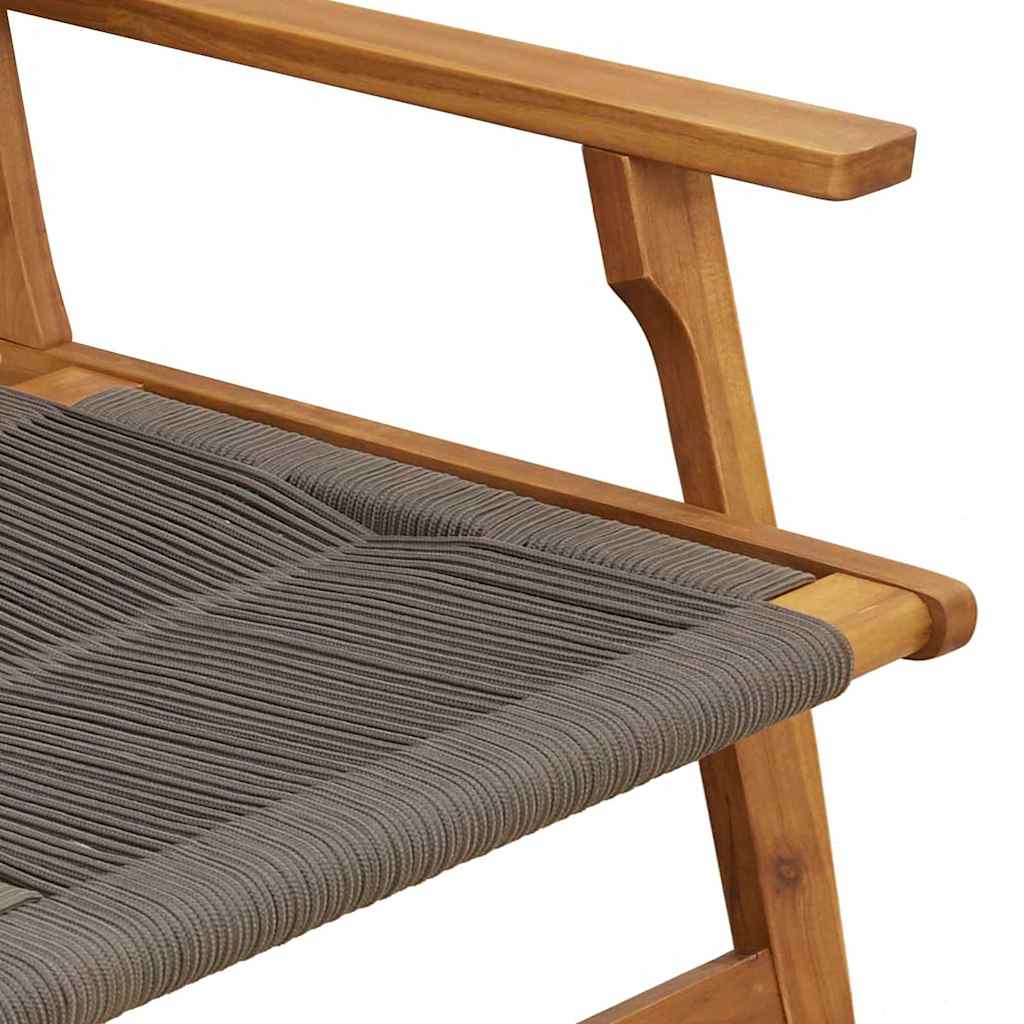 vidaXL πάγκος κήπου γκρι 76x122x73 εκ. μασίφ ξύλο ακακίας