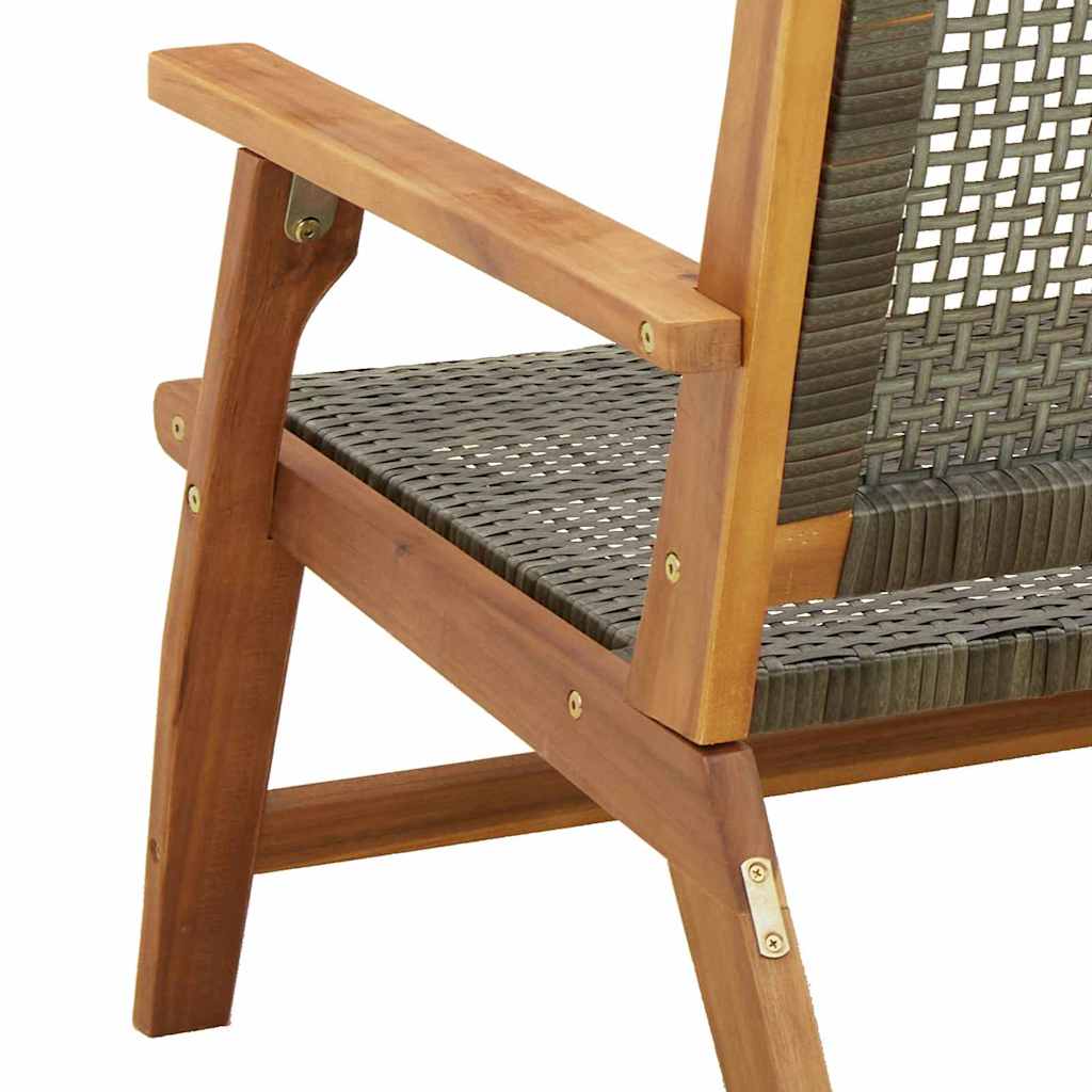 vidaXL Εξωτερικά Έπιπλα 2 pcs Γκρι 67 x 78 x 73 εκ.
