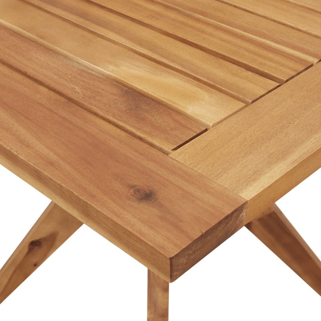 vidaXL Τραπέζι Κήπου Τετράγωνο 85 x 85 x 75 εκ. από Μασίφ Ξύλο Ακακίας