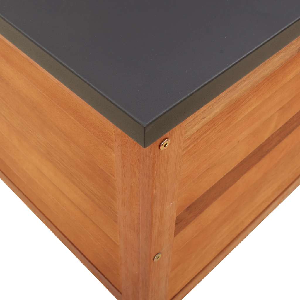 vidaXL Μπαούλο Αποθήκευσης Κήπου 60x50x55εκ. από Μασίφ Ξύλο Ευκαλύπτου