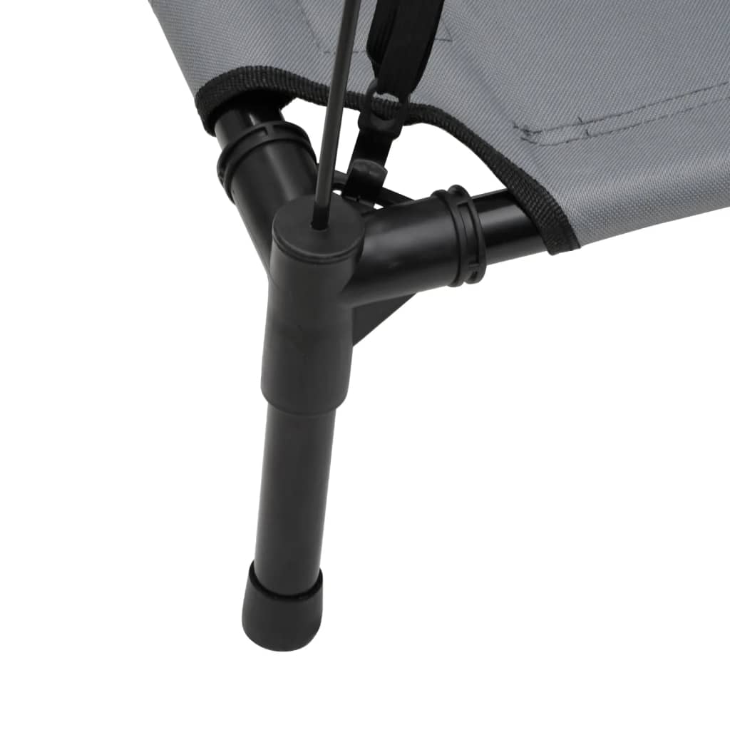 vidaXL Κρεβάτι Σκύλου με Σκίαστρο Ανθρακί Ύφασμα Oxford και Ατσάλι