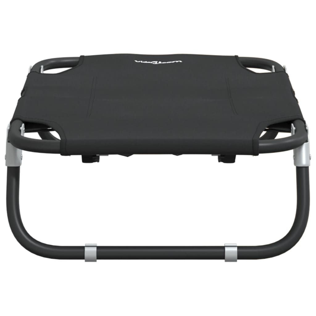 vidaXL Κρεβάτι Σκύλου Πτυσσόμενο Ανθρακί Ύφασμα Oxford και Ατσάλι