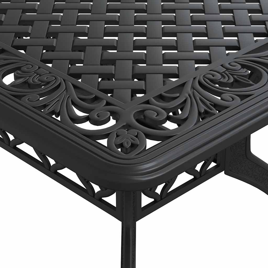 vidaXL Τραπέζι Κήπου Μαύρο 150 x 90 x 72 εκ. από Χυτό Αλουμίνιο