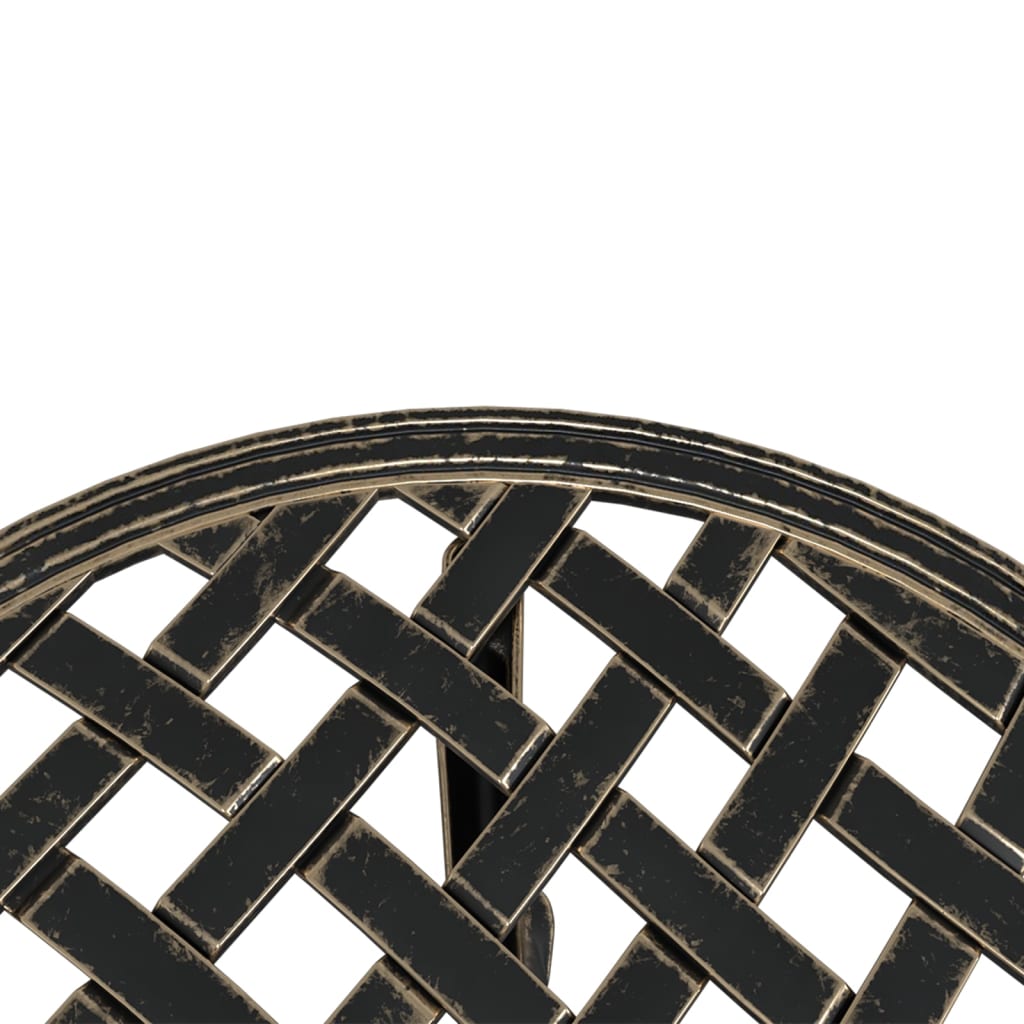 vidaXL Τραπέζι Κήπου Μπρονζέ Ø48x53 εκ. από Χυτό Αλουμίνιο