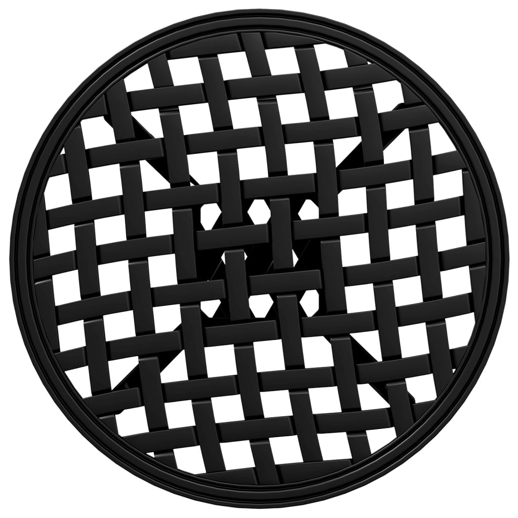 vidaXL Τραπέζι Κήπου Μαύρο Ø48x53 εκ. από Χυτό Αλουμίνιο