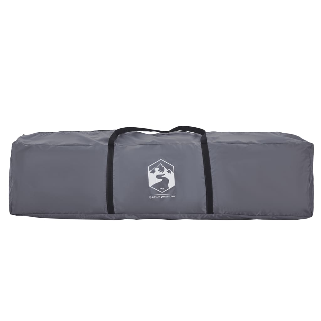 vidaXL Σκηνή Οικογενειακή με Αυλή 9 Ατ. Γρήγ. Απελευθέρωση ΓκριΠράσινο