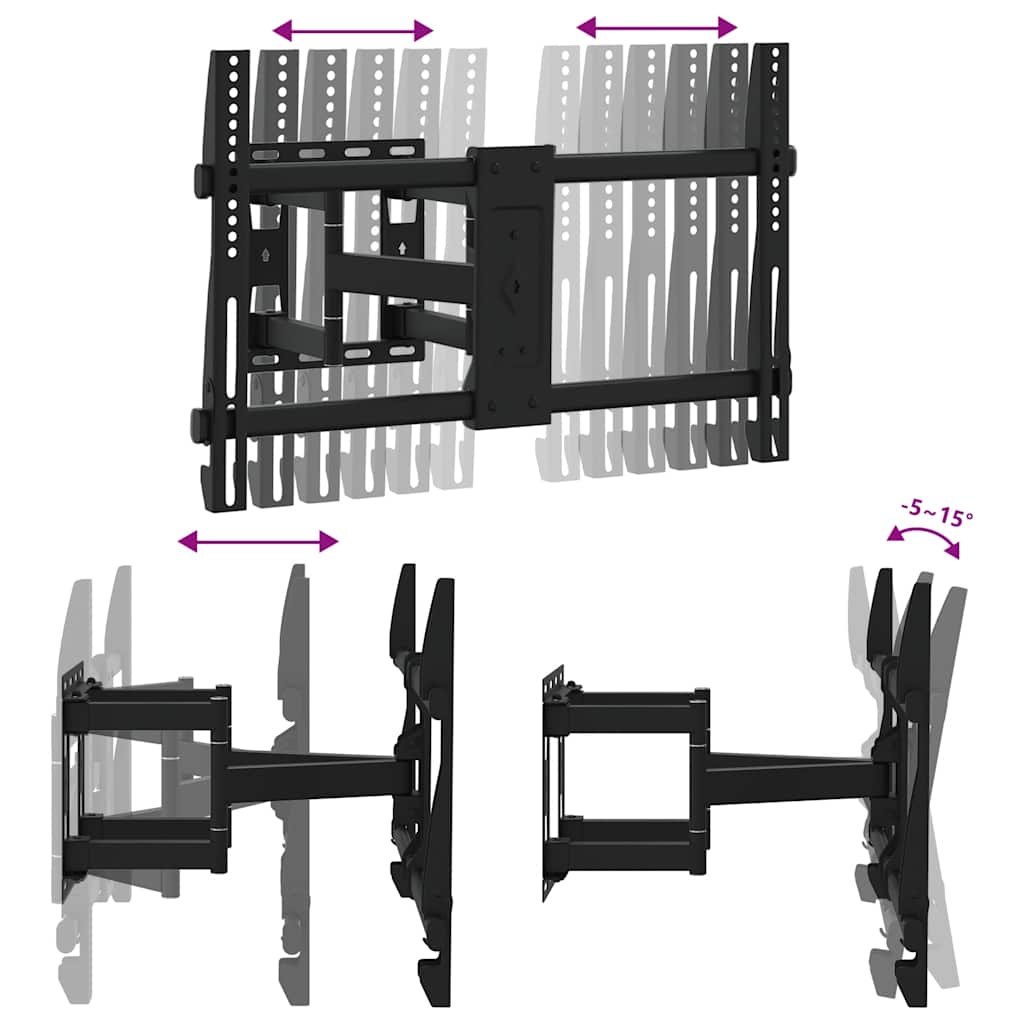 vidaXL Βάση Τηλεόρασης Επιτοίχια για 37-80Ιν Max VESA 600x400χιλ. 40κ.