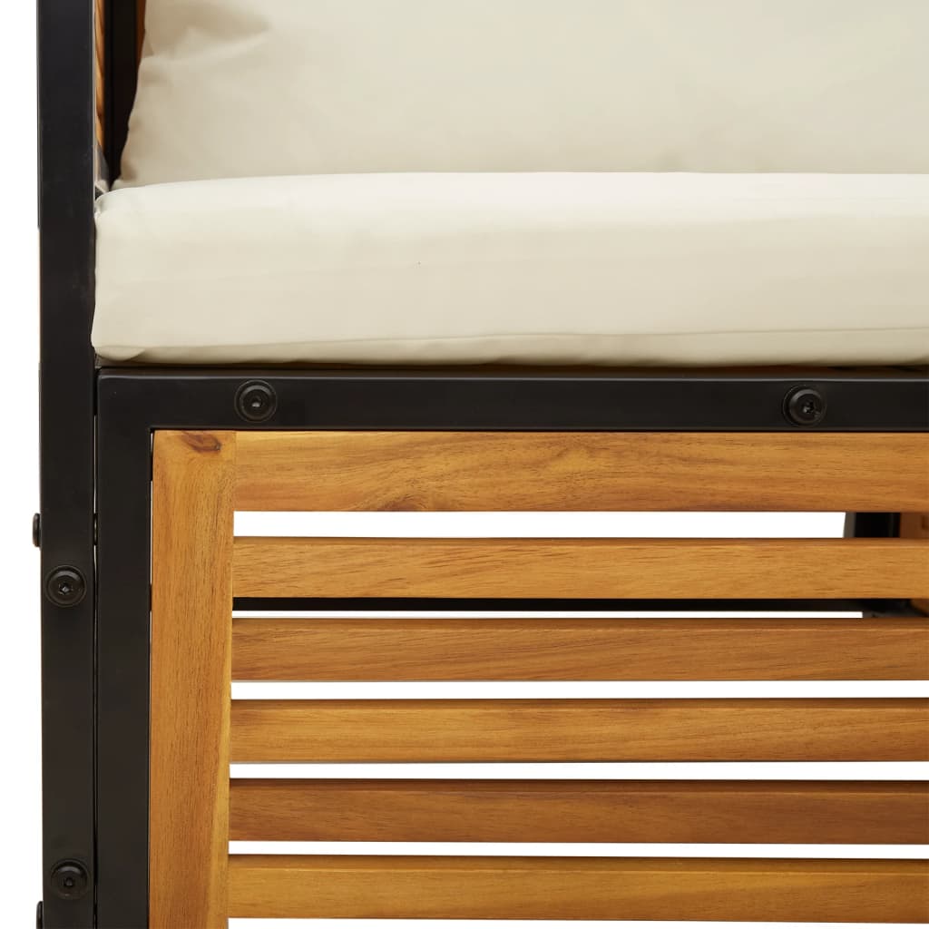 vidaXL Καρέκλα Κήπου από Μασίφ Ξύλο Ακακίας με Μαξιλάρια