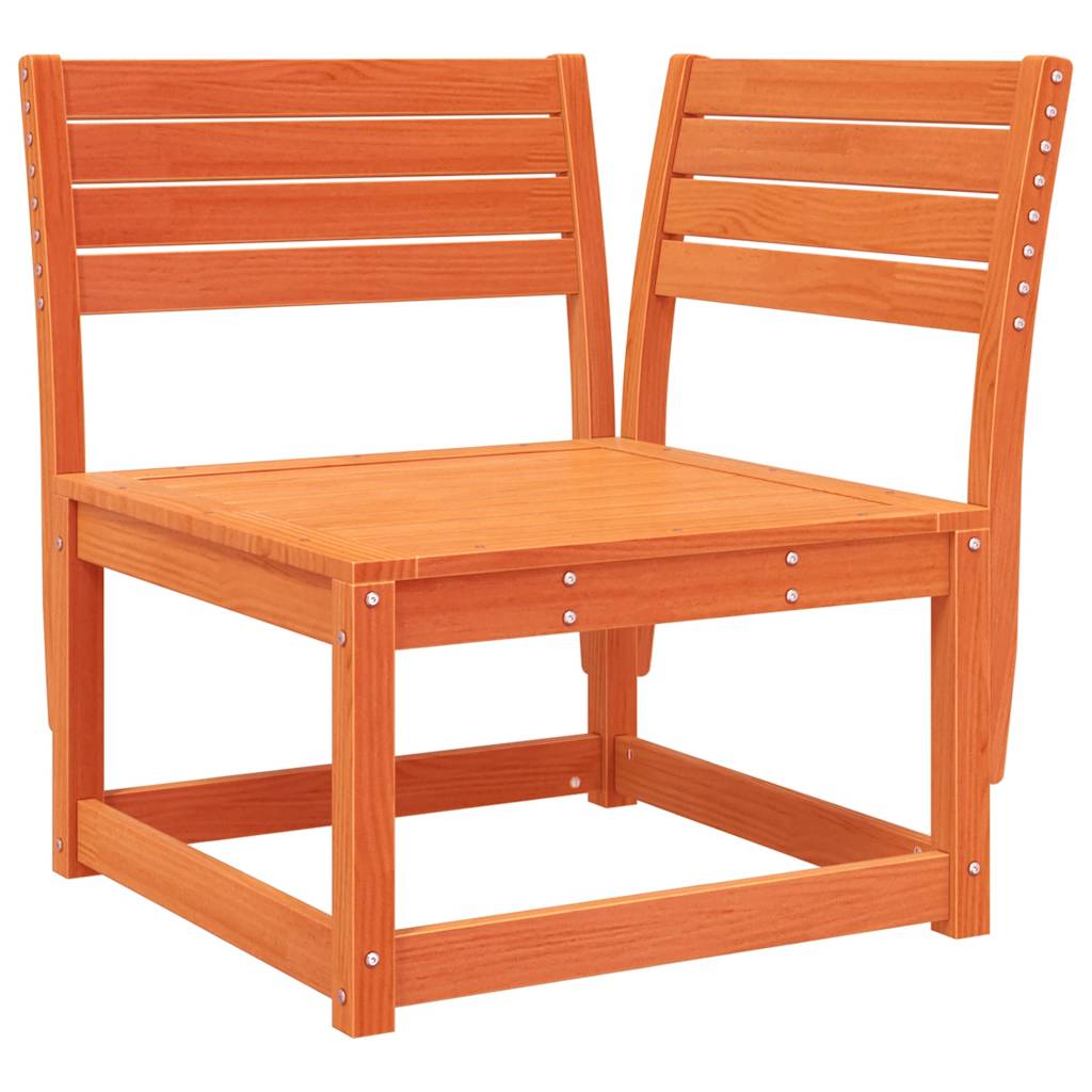 vidaXL Σαλόνι Κήπου Σετ 8 Τεμαχίων Καφέ Κεριού από Μασίφ Ξύλο Πεύκου