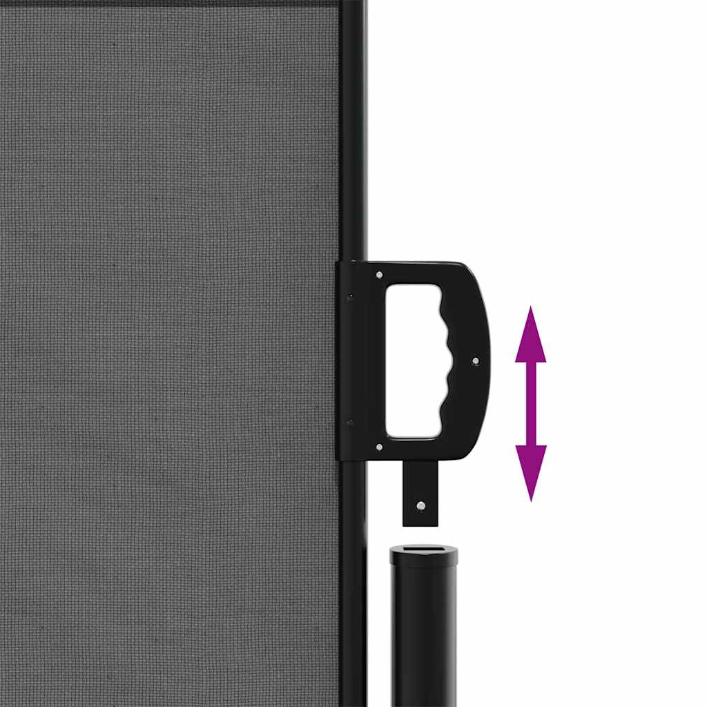 vidaXL Σκίαστρο Πλαϊνό Συρόμενο Ανθρακί 140 x 300 εκ.