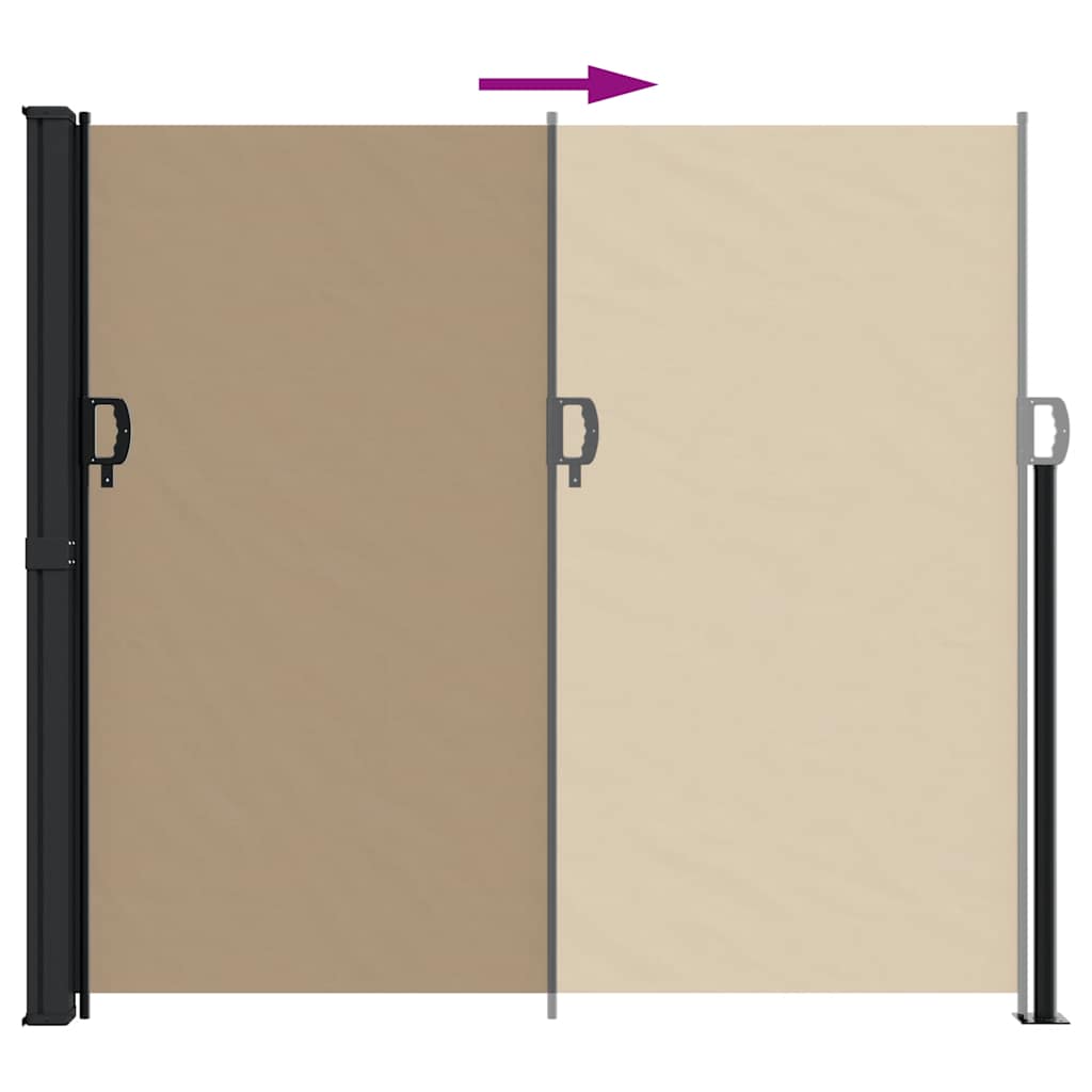 vidaXL Σκίαστρο Πλαϊνό Συρόμενο Taupe 180 x 300 εκ.