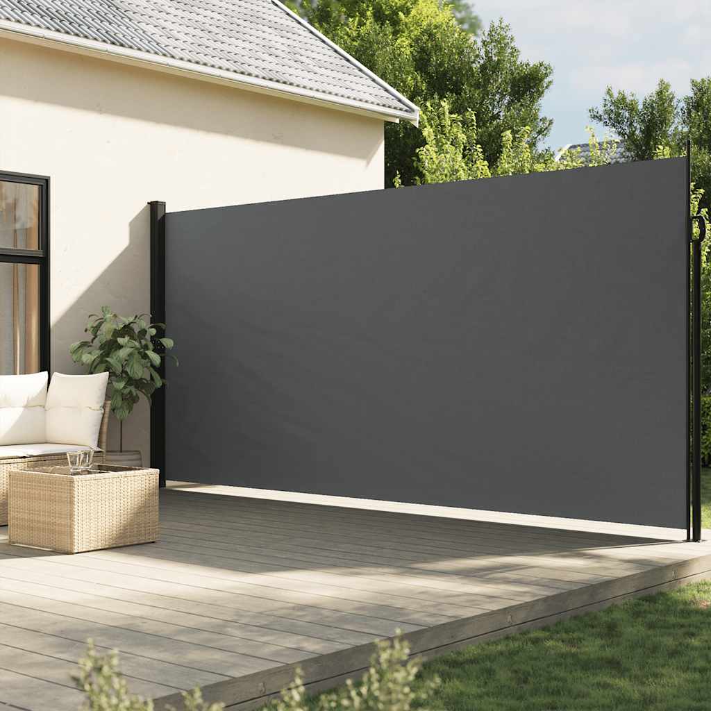 vidaXL Πτυσσόμενη Πλαϊνή Τέντα Ανθρακί 200x300 εκ.