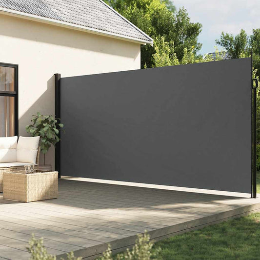 vidaXL Πτυσσόμενη Πλαϊνή Τέντα Ανθρακί 220x300 εκ.
