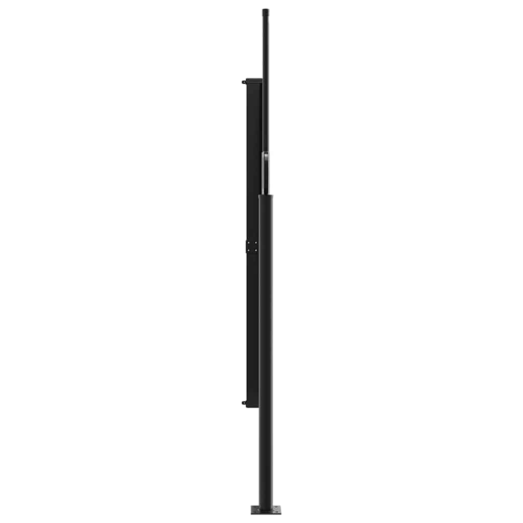 vidaXL Σκίαστρο Πλαϊνό Συρόμενο Μαύρο 180 x 500 εκ.