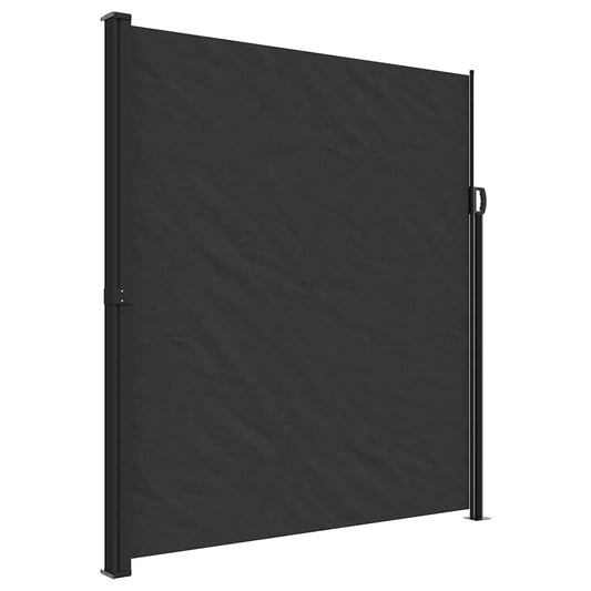 vidaXL Σκίαστρο Πλαϊνό Συρόμενο Μαύρο 220 x 600 εκ.