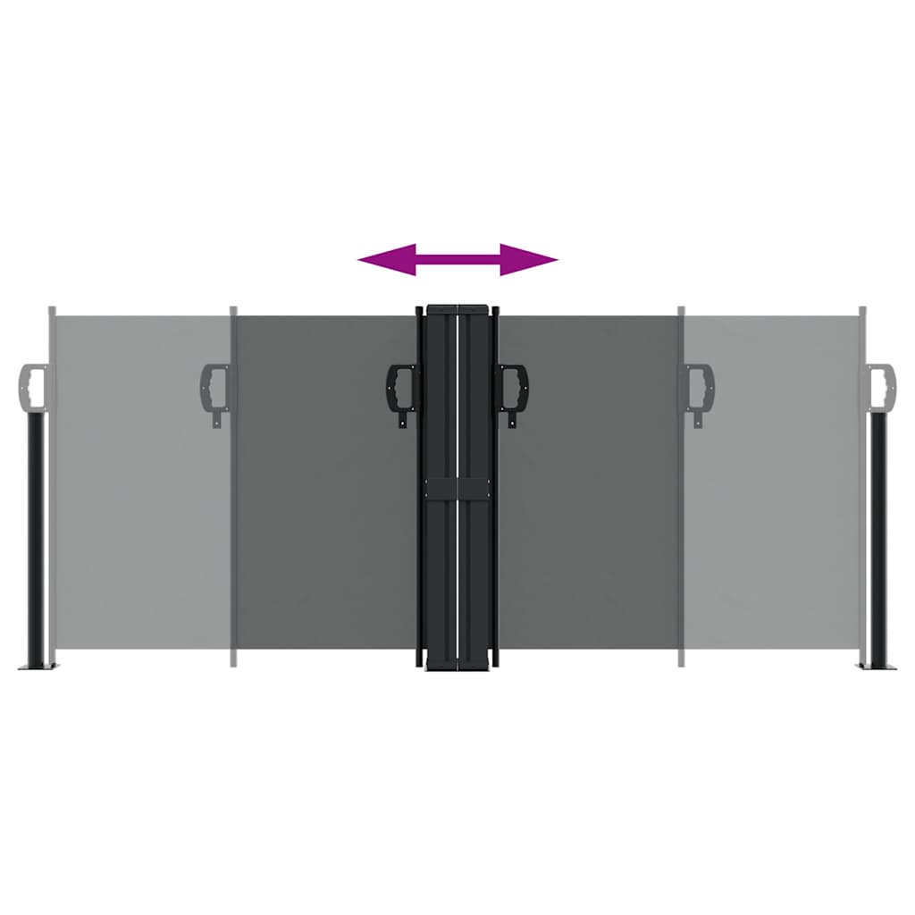 vidaXL Σκίαστρο Πλαϊνό Συρόμενο Ανθρακί 100 x 600 εκ.