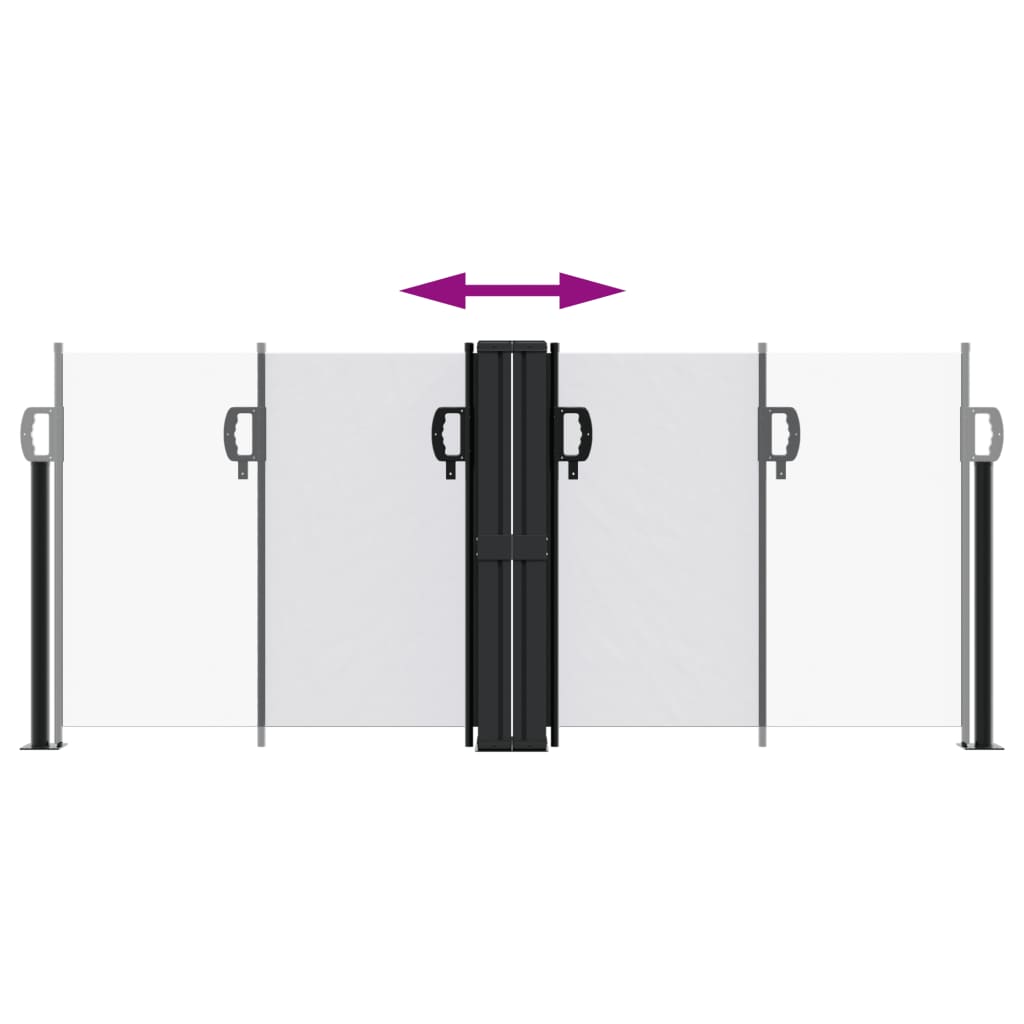 vidaXL Σκίαστρο Πλαϊνό Συρόμενο Λευκό 100 x 600 εκ.