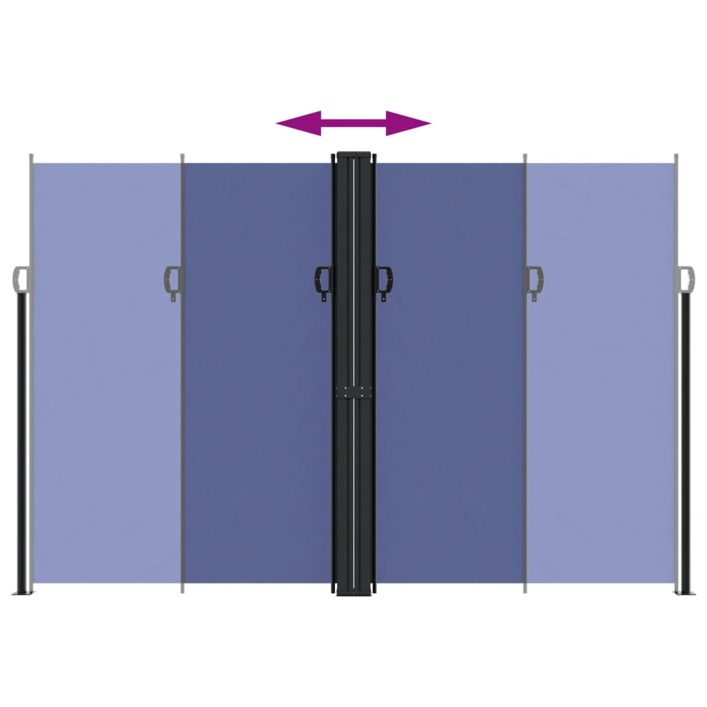 vidaXL Σκίαστρο Πλαϊνό Συρόμενο Μπλε 220 x 1000 εκ.