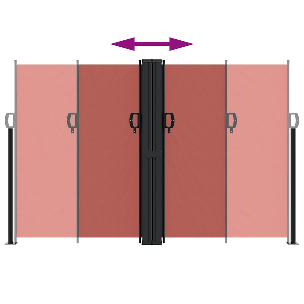 vidaXL Σκίαστρο Πλαϊνό Συρόμενο Τερακότα 160 x 1200 εκ.